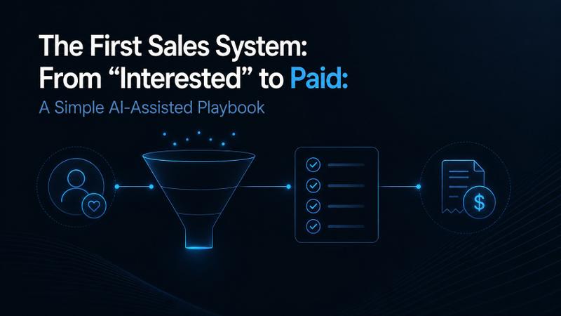 The First Sales System: From Interested to Paid With AI