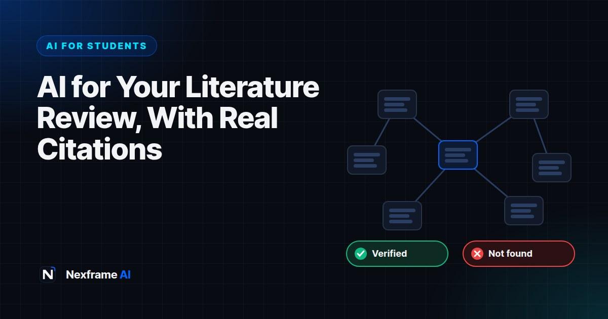 How to Use AI for a Literature Review (Real Citations)