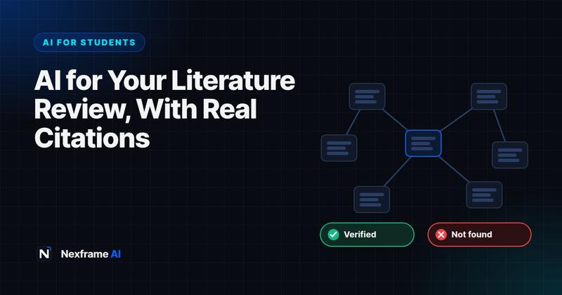 How to Use AI for a Literature Review (Real Citations)