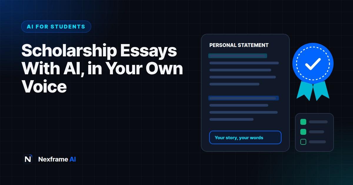 Scholarship Essay With AI: What's Allowed and What Works