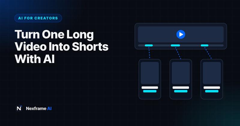 How to Turn One Long Video Into Shorts With AI