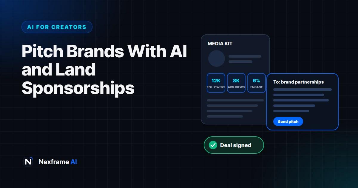How to Pitch Brands With AI and Land Sponsorships