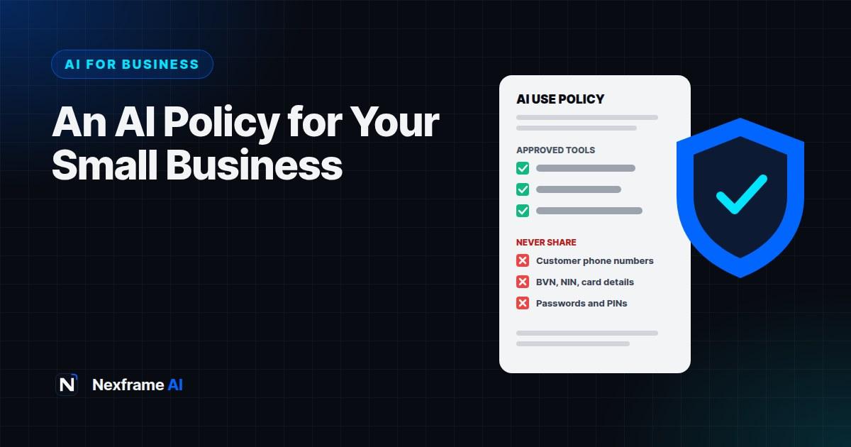 AI Policy for Small Businesses: A Free Template Guide