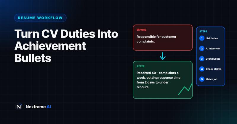 Resume Bullet Points: Turn Duties Into Achievements