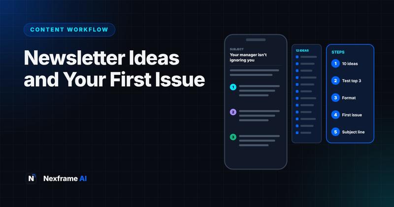 Newsletter Ideas: Plan and Write Your First Issue With AI