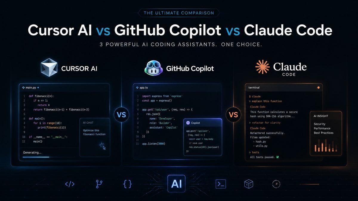 Claude Code vs Cursor vs GitHub Copilot: Which Should You Use in 2026?