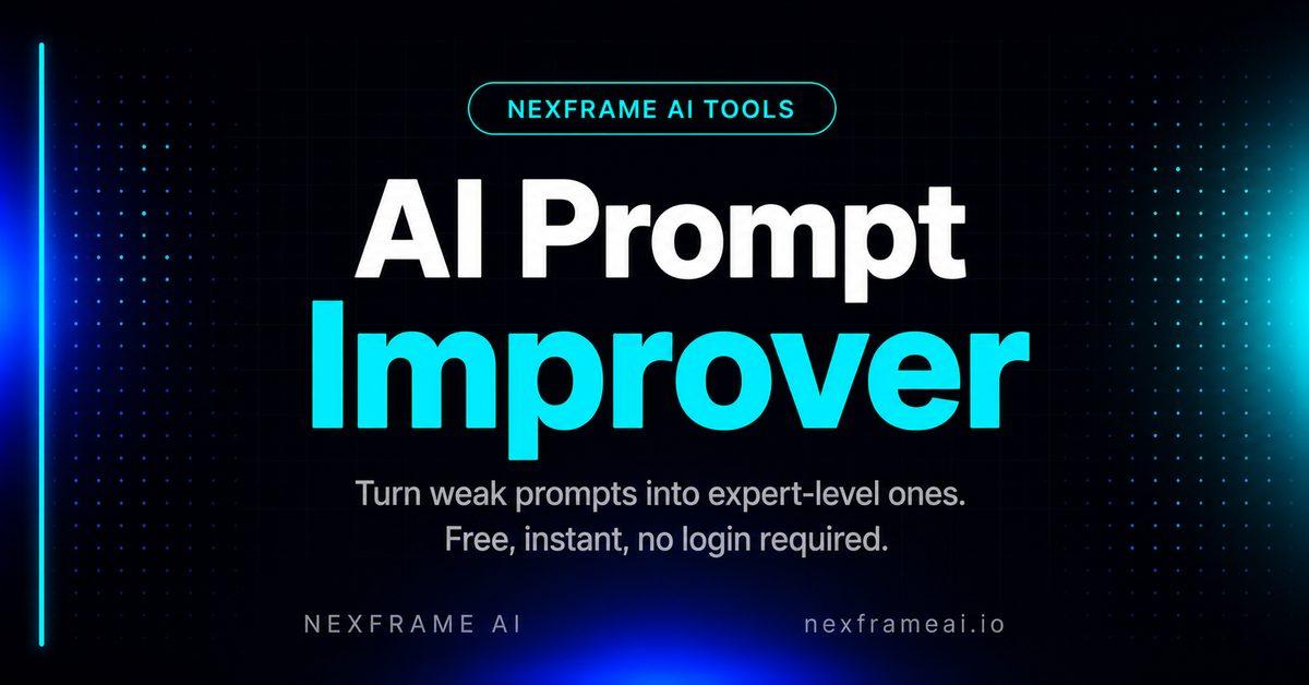 Free AI Prompt Improver: Turn Weak Prompts Into Strong Ones