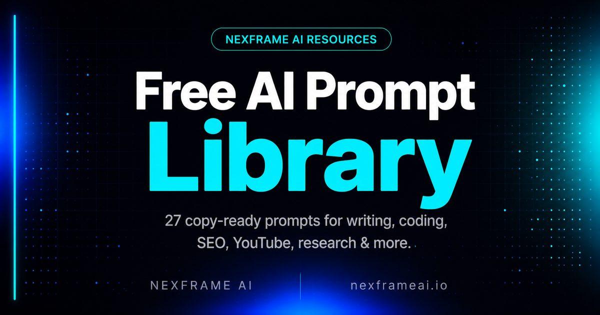 Free AI Prompt Library: 27 Copy Ready Prompts