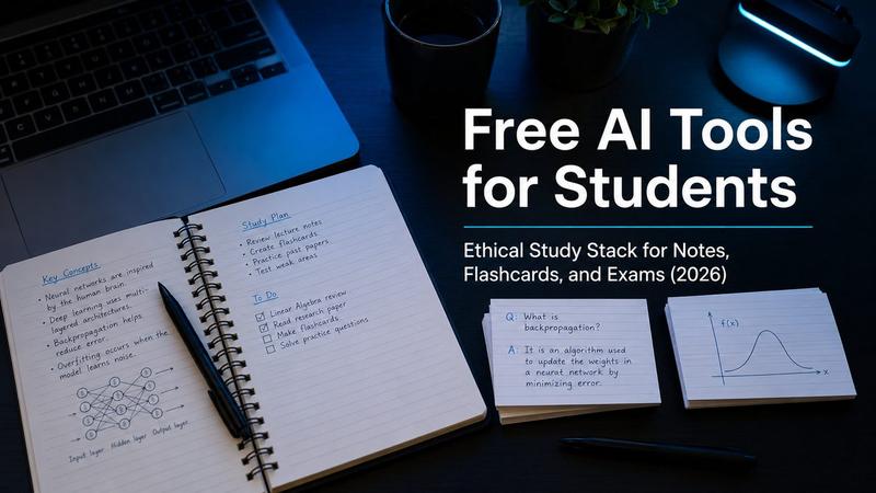 The Free AI Study Stack: A Simple System for Notes, Flashcards and Exam Revision