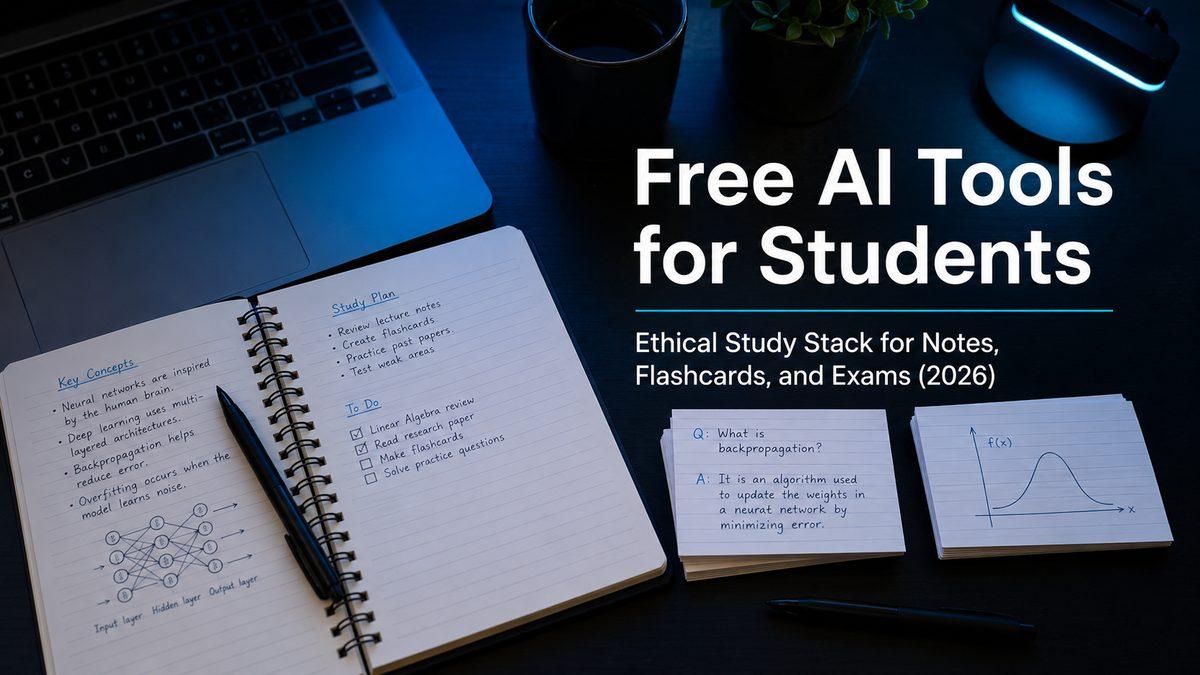 The Free AI Study Stack: A Simple System for Notes, Flashcards and Exam Revision