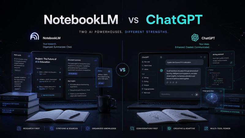 Gemini Notebook (NotebookLM) vs ChatGPT: Which Is Better for Research and Study?