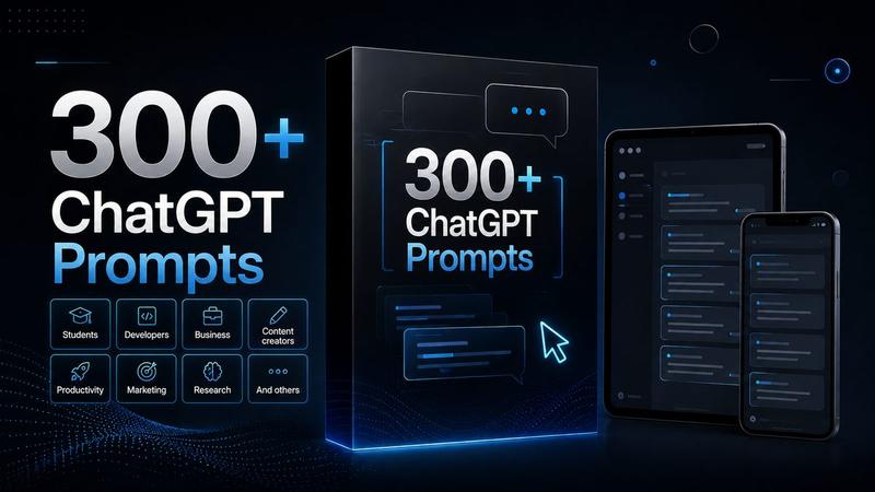 300+ ChatGPT prompts for students, developers, content creators and others.