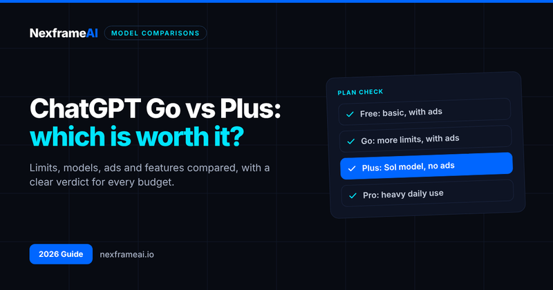 ChatGPT Go vs Plus: Which Plan Is Worth It in 2026?