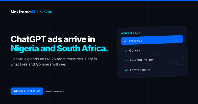 ChatGPT Ads Arrive in Nigeria and South Africa: What Changes for Free and Go Users