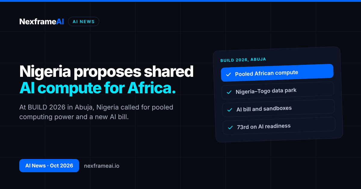 Nigeria Proposes Pooling Africa's AI Computing Power at BUILD 2026