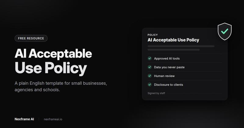 AI Acceptable Use Policy Template for Small Teams